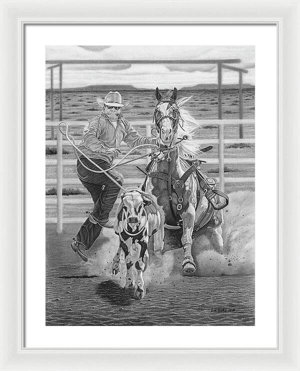 Stone Cold Throw - Framed Print