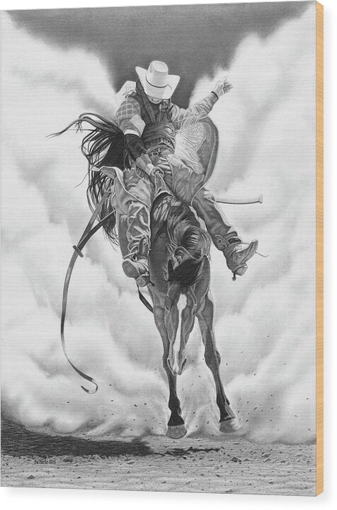 Storm a Brewing - Wood Print