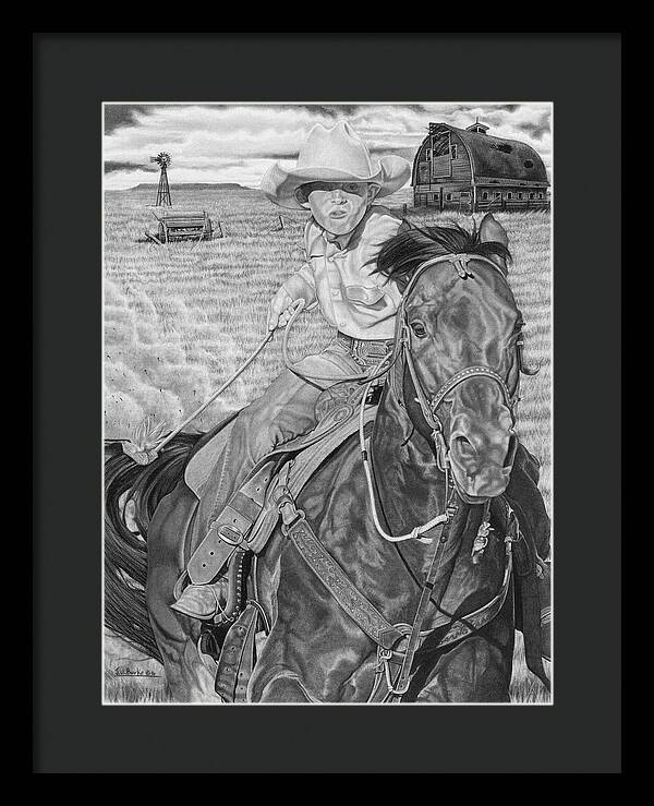 The Real Billy The Kid - Framed Print