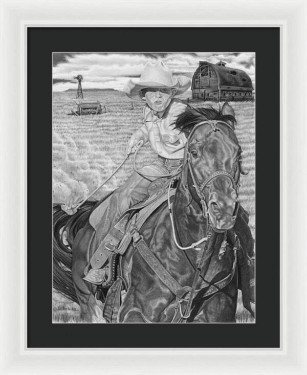 The Real Billy The Kid - Framed Print