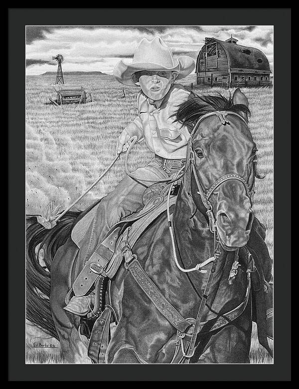 The Real Billy The Kid - Framed Print