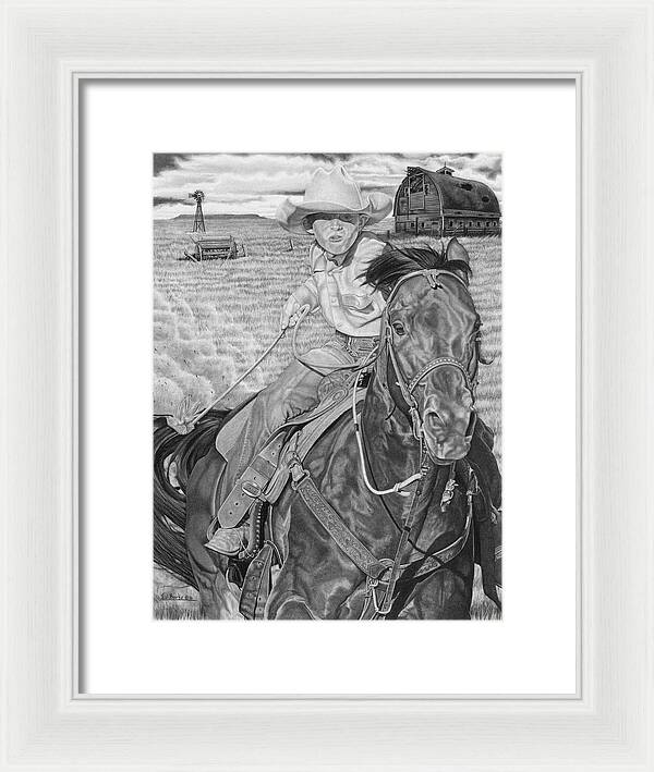 The Real Billy The Kid - Framed Print