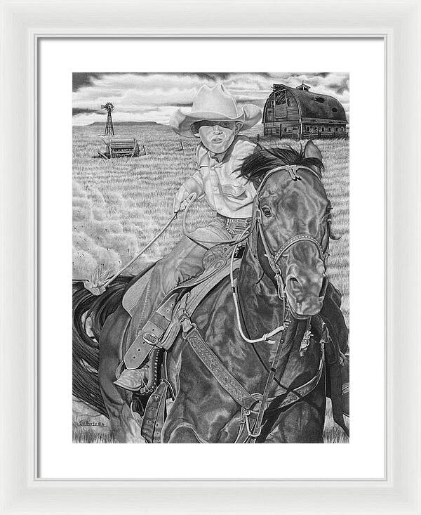 The Real Billy The Kid - Framed Print