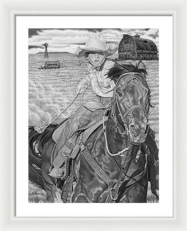 The Real Billy The Kid - Framed Print
