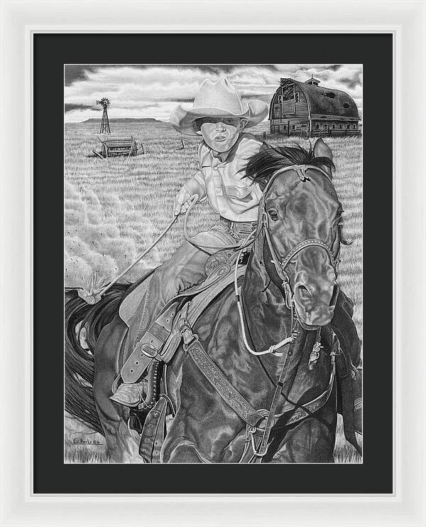 The Real Billy The Kid - Framed Print