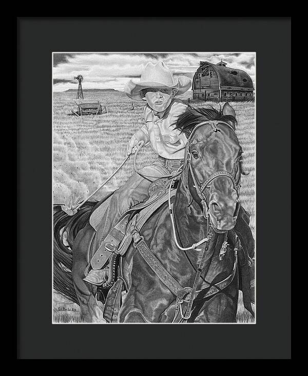 The Real Billy The Kid - Framed Print