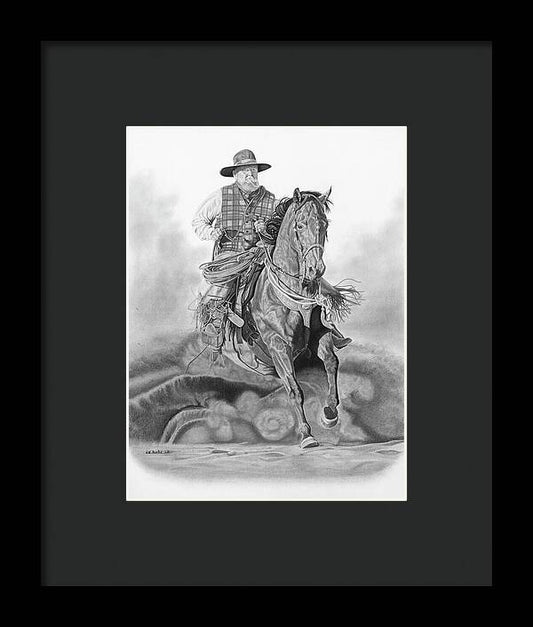 Trouble Up Ahead - Framed Print