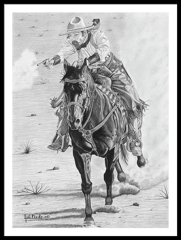 Wild Bill Rides Again - Framed Print