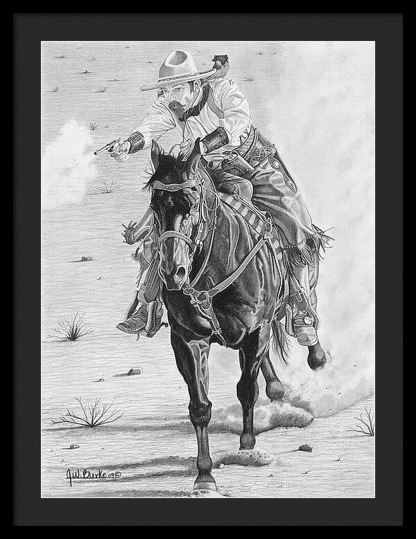 Wild Bill Rides Again - Framed Print