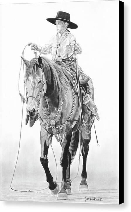 Young Cowboy - Canvas Print