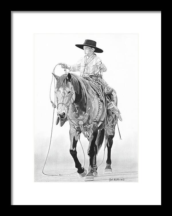 Young Cowboy - Framed Print