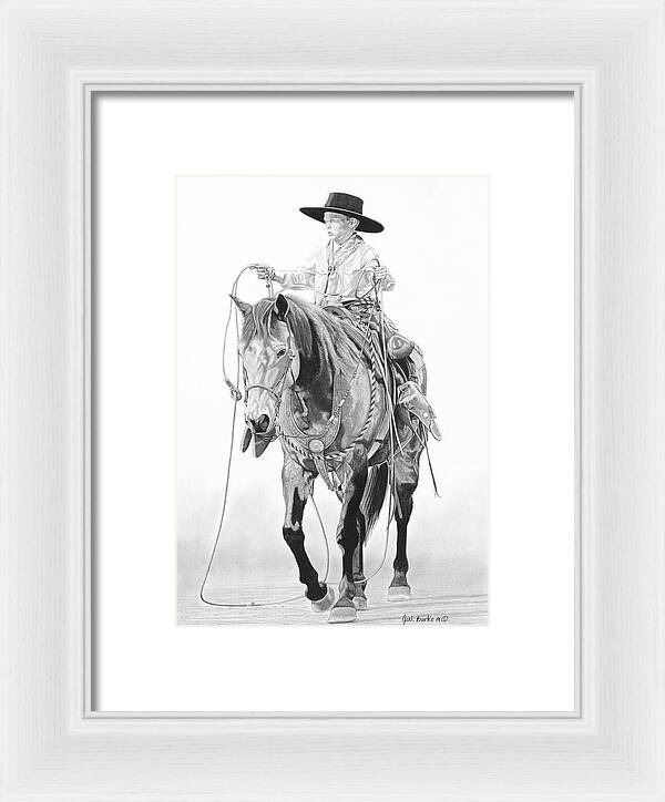 Young Cowboy - Framed Print