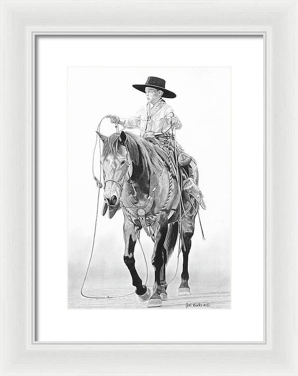 Young Cowboy - Framed Print