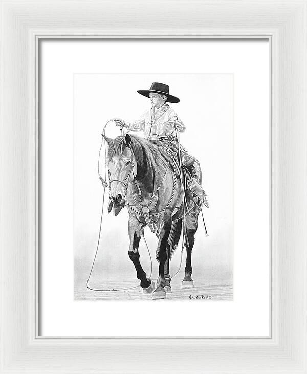 Young Cowboy - Framed Print