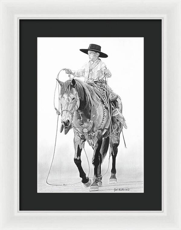 Young Cowboy - Framed Print