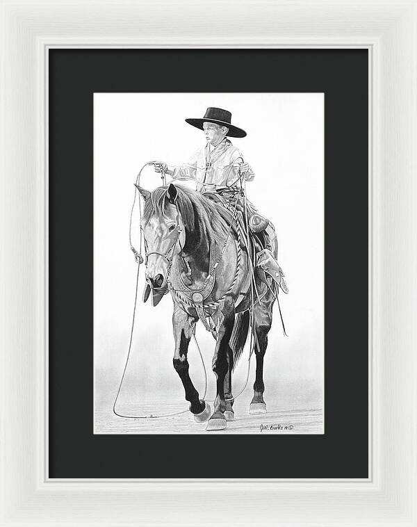 Young Cowboy - Framed Print