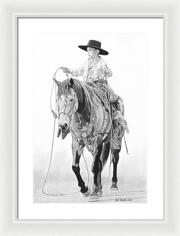 Young Cowboy - Framed Print