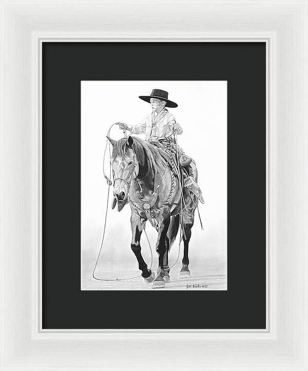 Young Cowboy - Framed Print