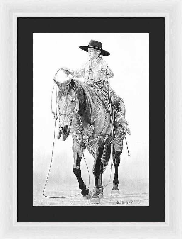 Young Cowboy - Framed Print