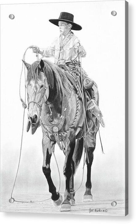 Young Cowboy - Acrylic Print
