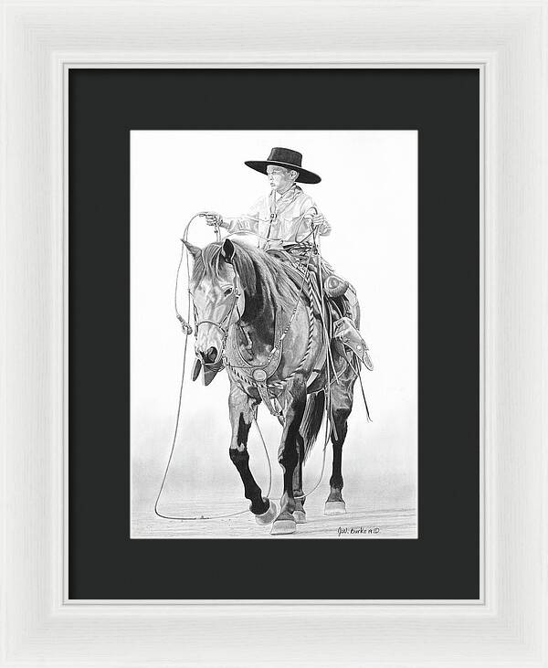 Young Cowboy - Framed Print