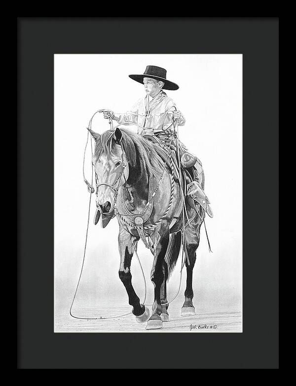 Young Cowboy - Framed Print
