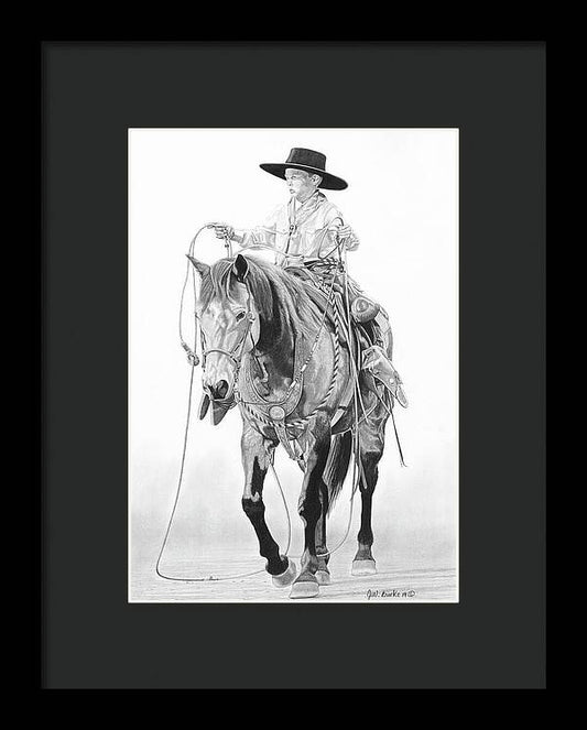 Young Cowboy - Framed Print