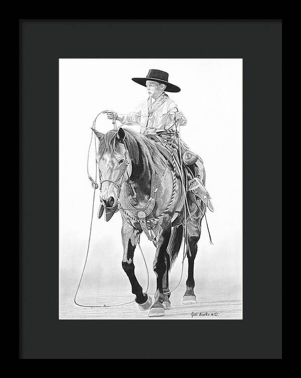 Young Cowboy - Framed Print