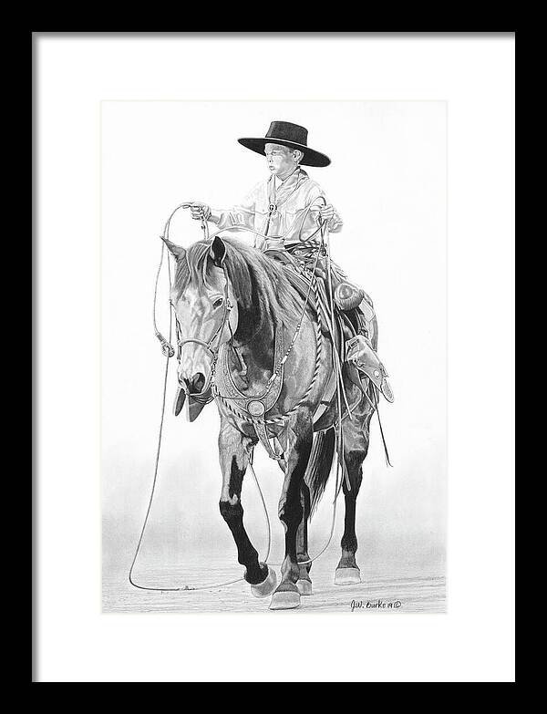Young Cowboy - Framed Print