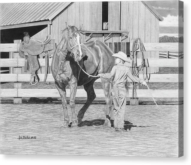 Tall Task For a Little Cowboy