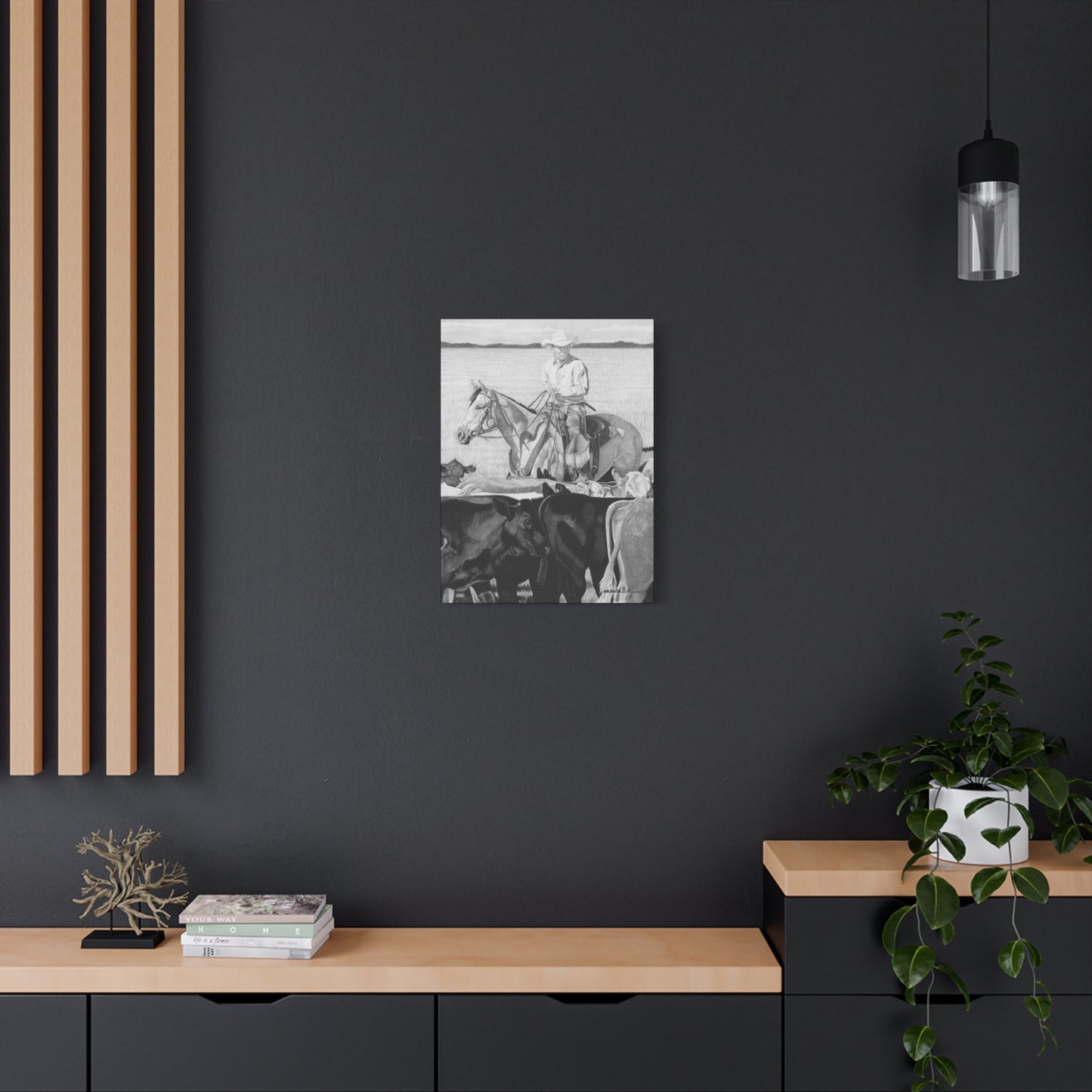 western art on canvas, home decor