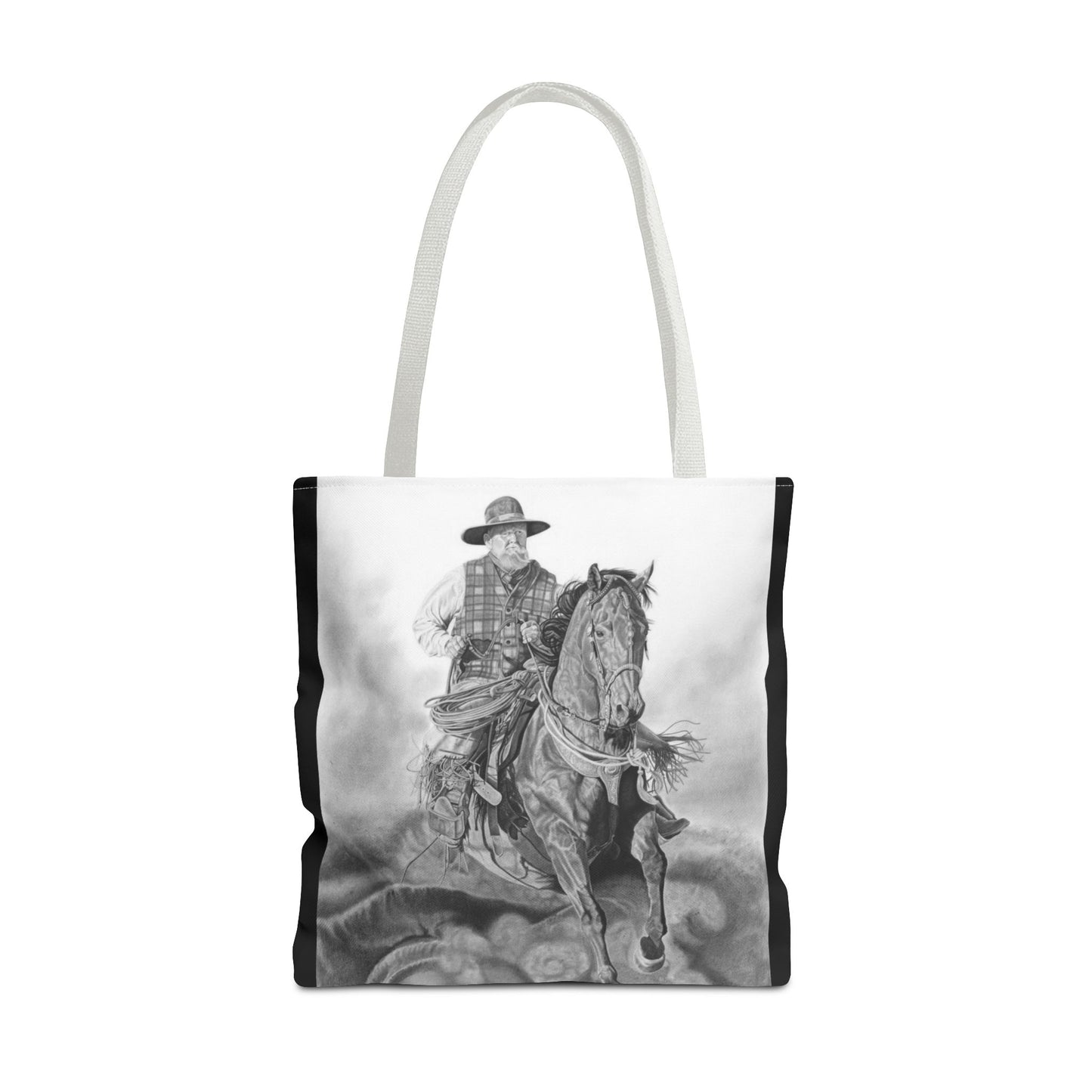 "Trouble  Up Ahead" Tote Bag, Western Style Shopping Tote, Equestrian Gift, Farmhouse Decor, Horse Lover Accessory