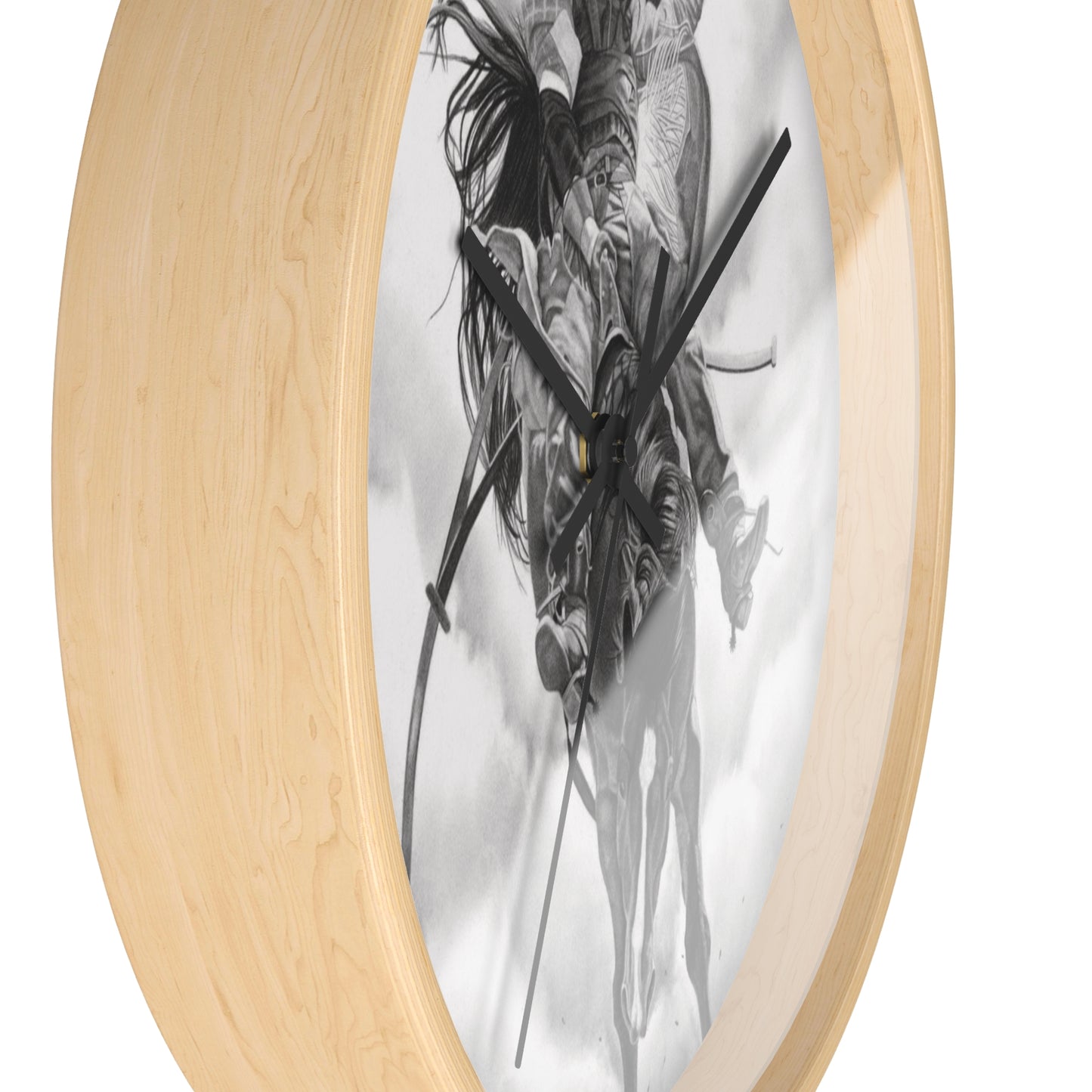 Wall Clock Vintage Farmhouse Decor, Western Theme Timepiece, Country Home Accent, Horse Lover Gift, Unique Wall Art