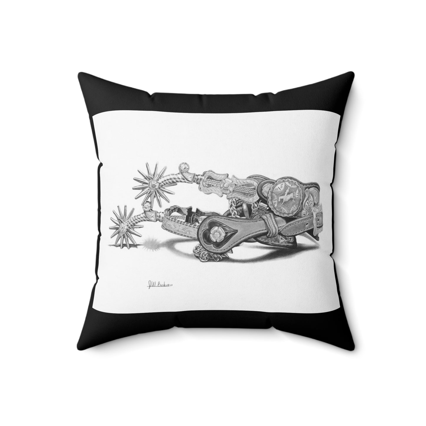 "Spurs"  Western Art Pillow