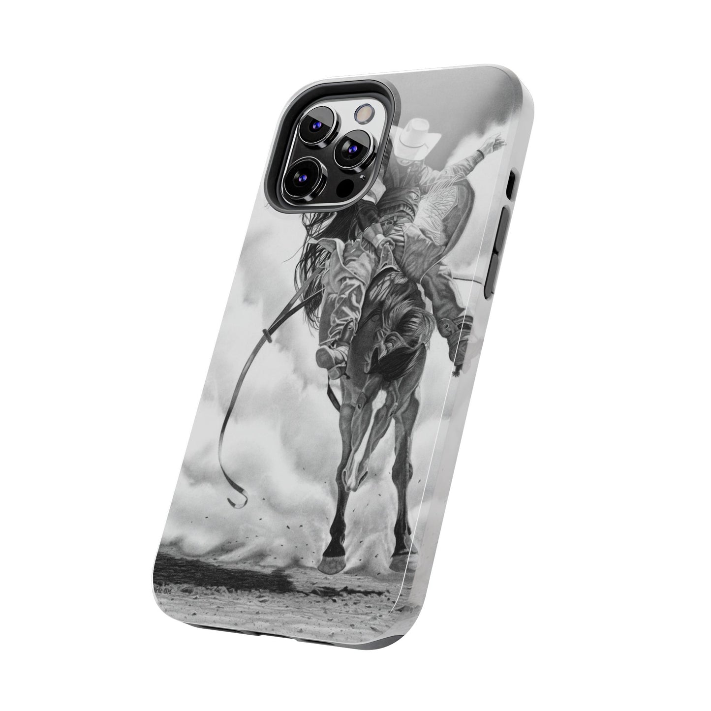 "Storn a Brewing" Western Rodeo Phone Cases, Cowboy Design, Tough Protection, Gift for Him, Ranch Decor, Durable Style