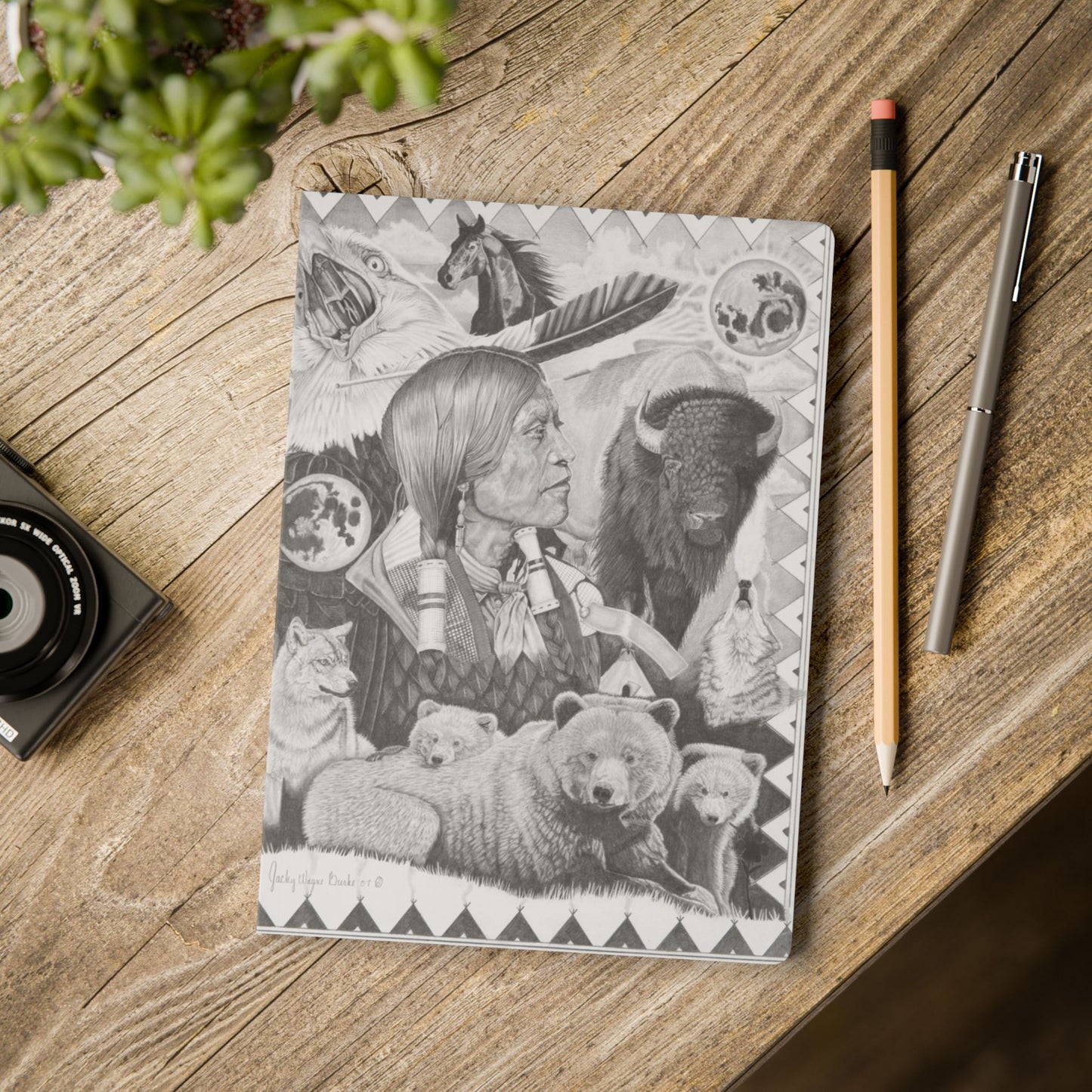 Softcover Journal, Notebook for Writing, Artistic Gift, Travel Journal, Eco-Friendly Stationery, Unique Artwork