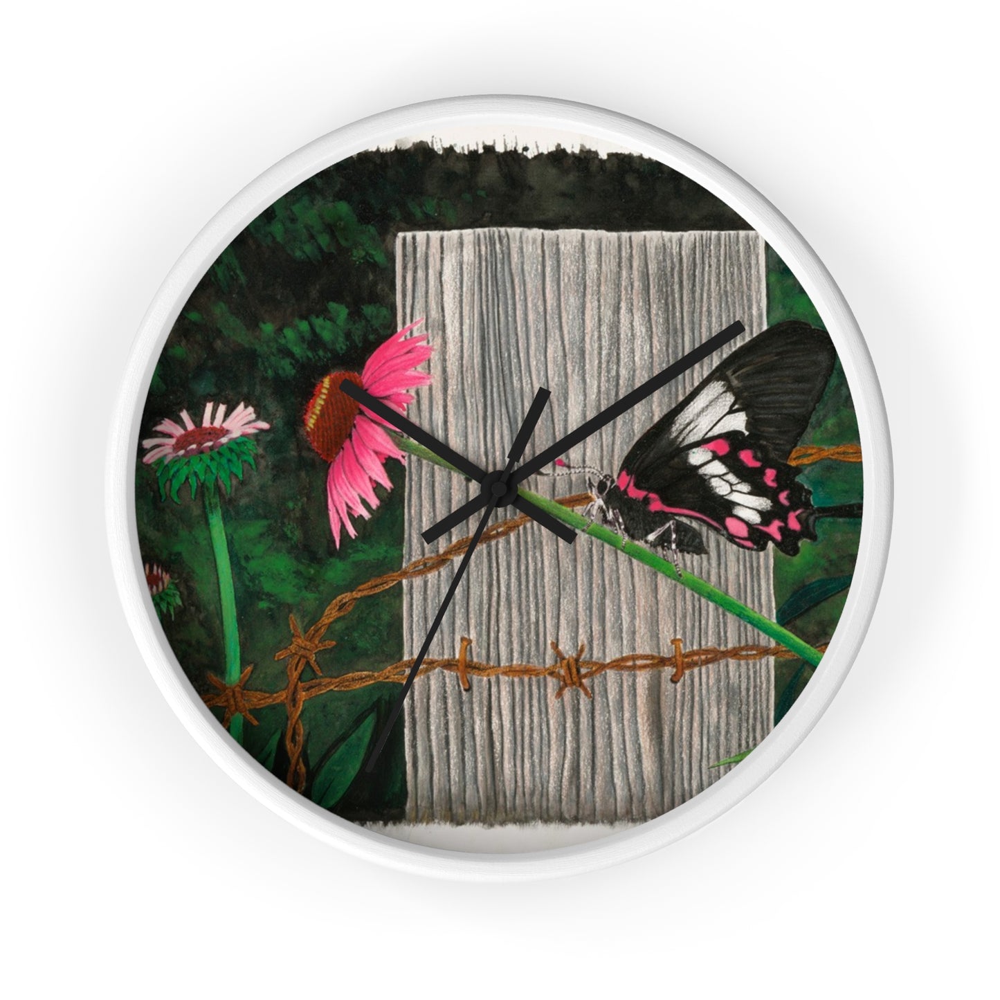 Wall Clock - Vintage Farmhouse Decor, Western Theme Timepiece, Country Home Accent, Horse Lover Gift, Unique Wall Art