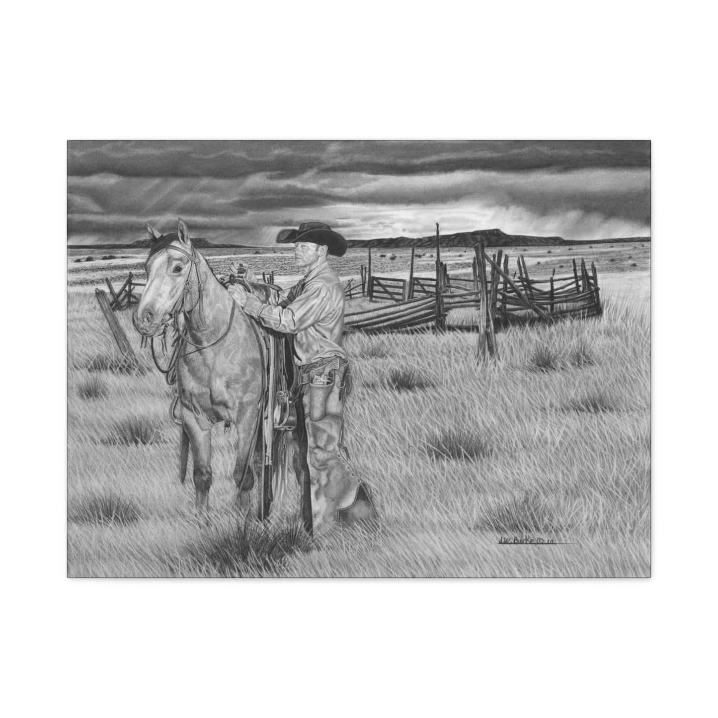 Canvas Art - Western Artwork, farmhouse