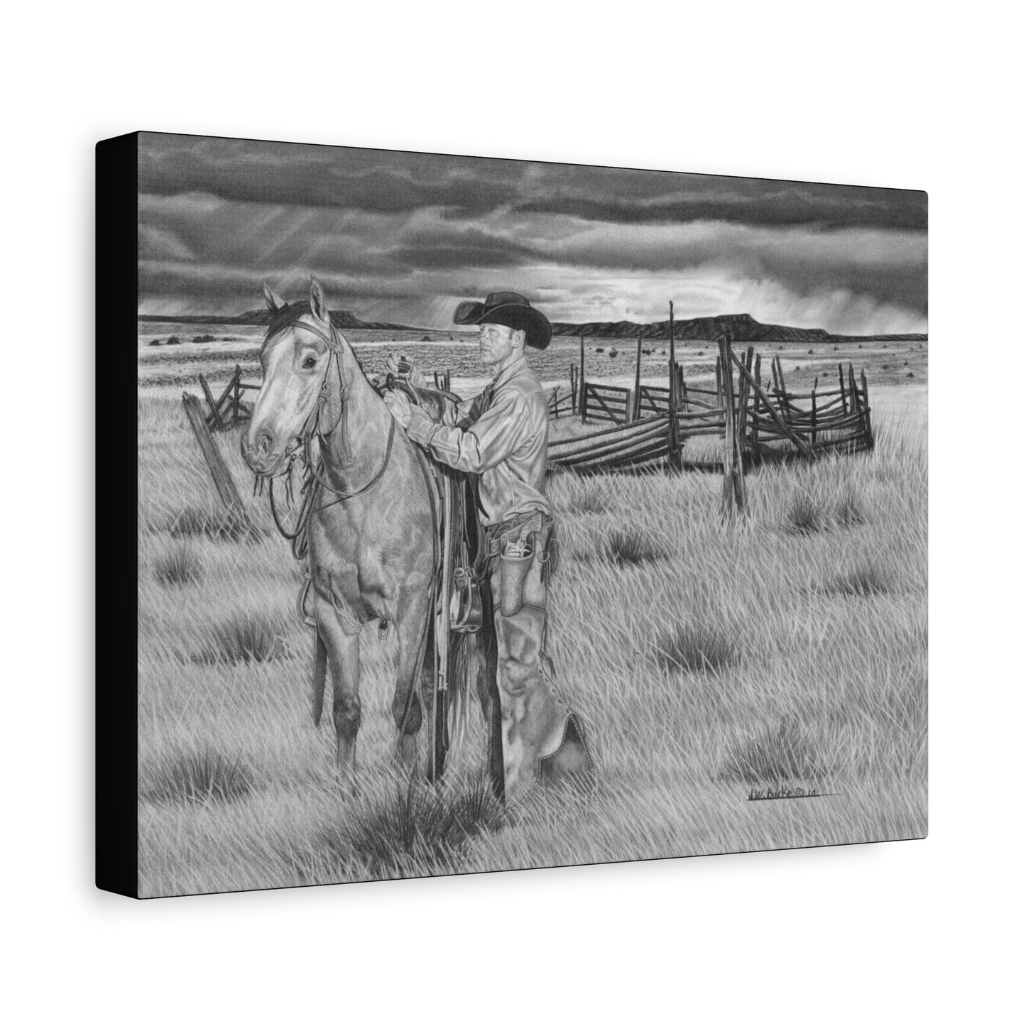 Canvas Art - Western Artwork, farmhouse