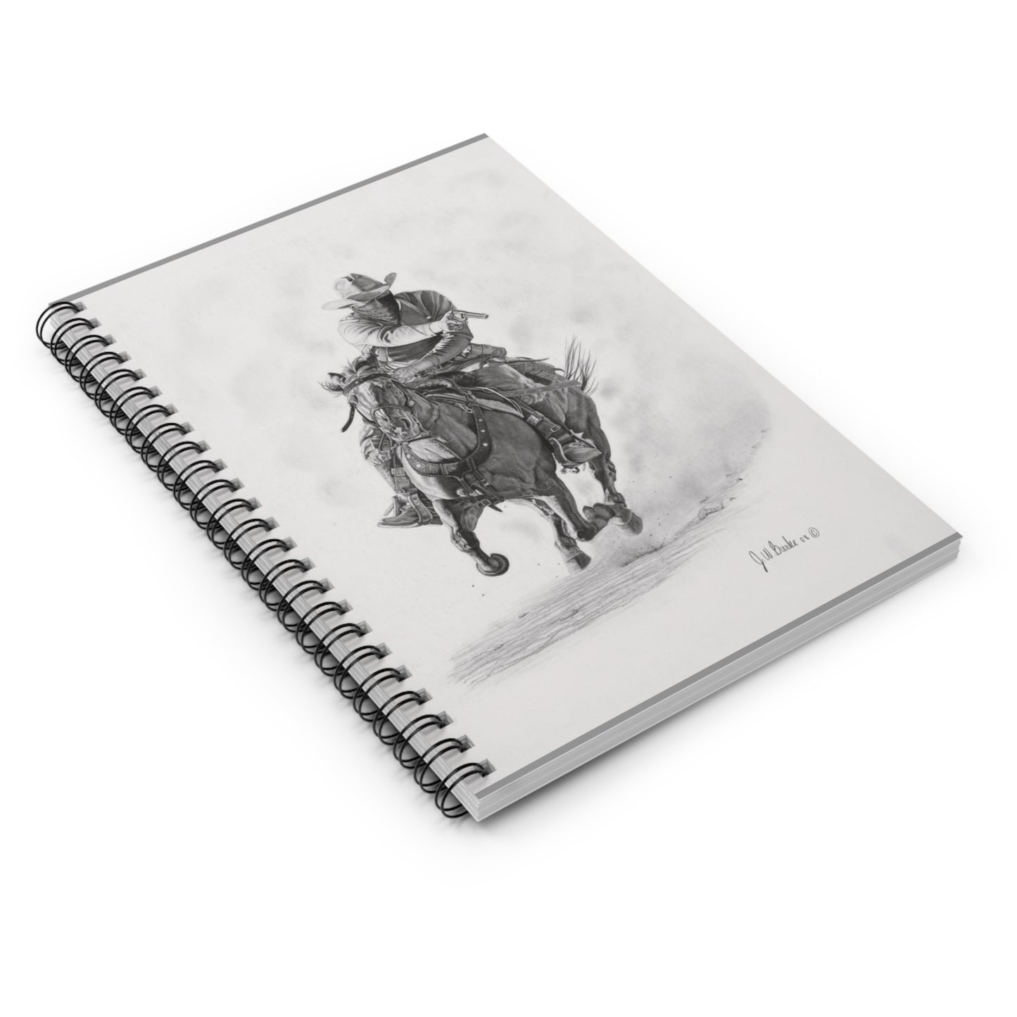 Spiral Notebook, Capturing the Spirit of the West, Journal for Equestrian Lovers, Western Art Gift, Cowpoke Writing Pad