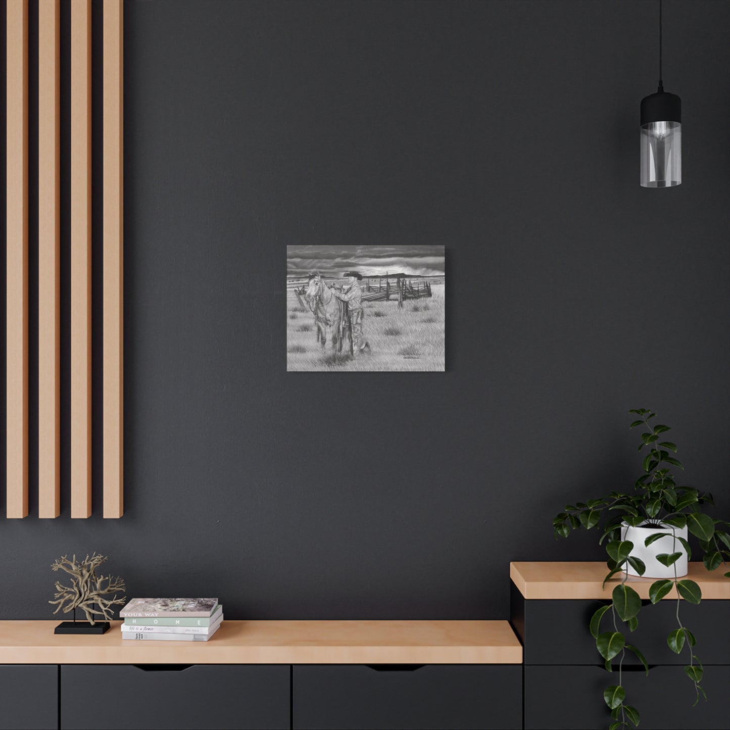 Canvas Art - Western Artwork, farmhouse