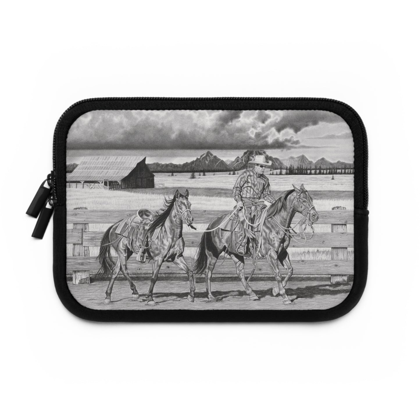 Laptop Sleeve, Western Cowpoke Case, Unique Gift for Ranch Lovers, Rodeo Accessories, Durable Tech Cover