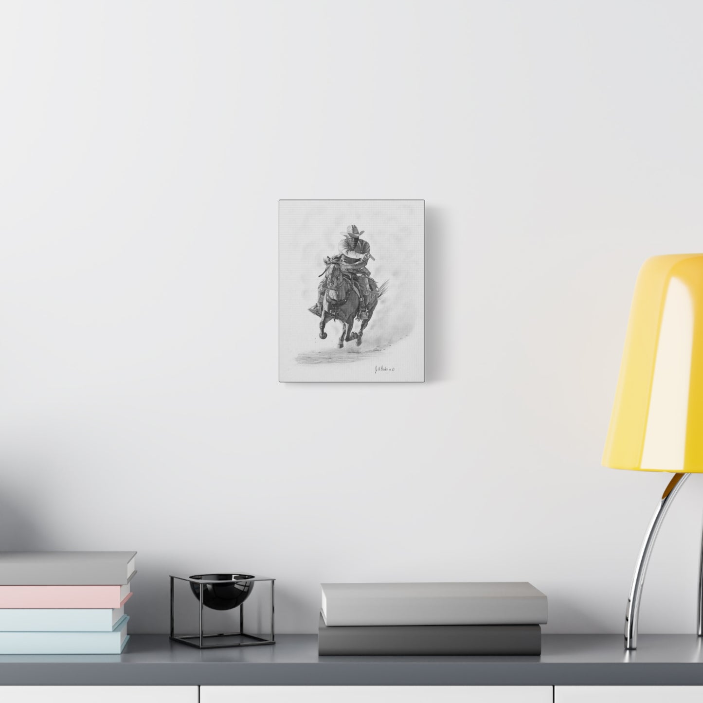 "Bandit " Western art on canvas