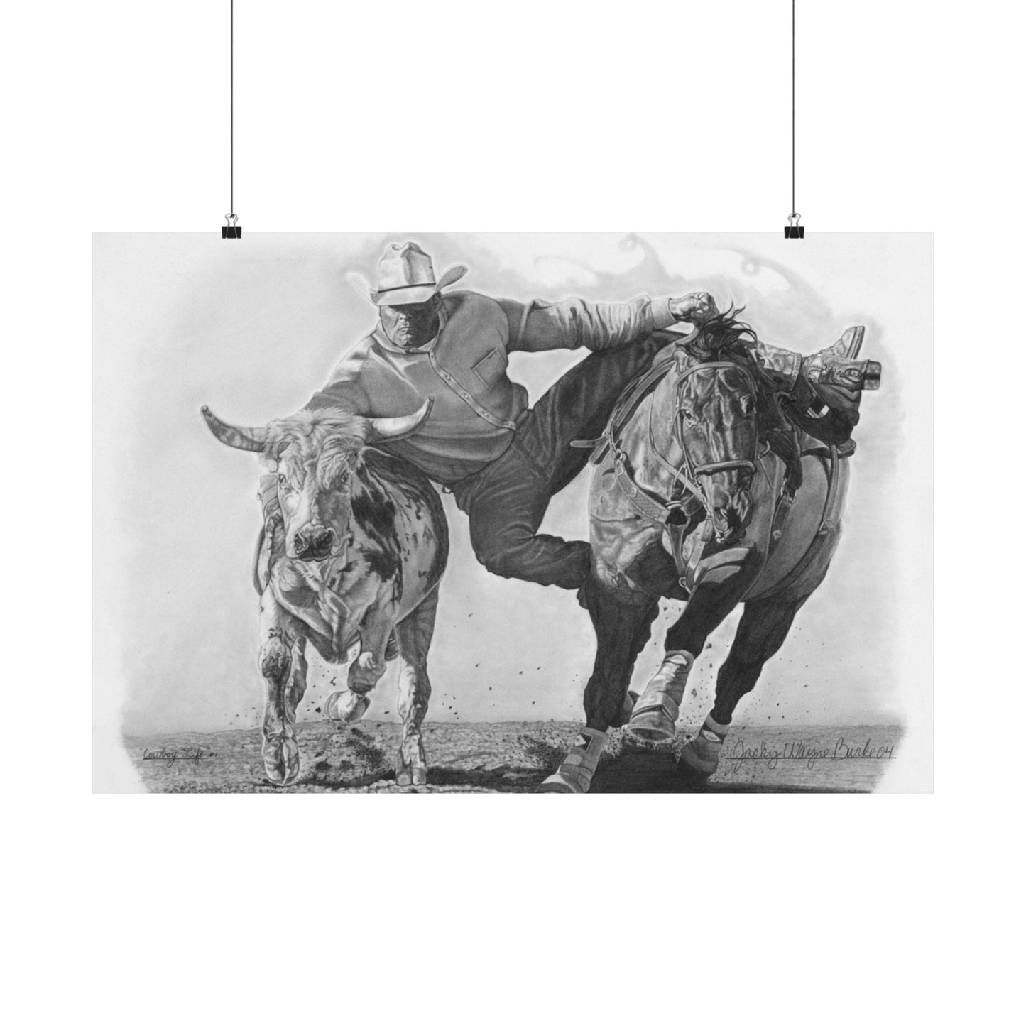 Art Print | Western Decor | Framed Wall Art, Matte Horizontal Posters, Country Home, Gift for Horse Lovers