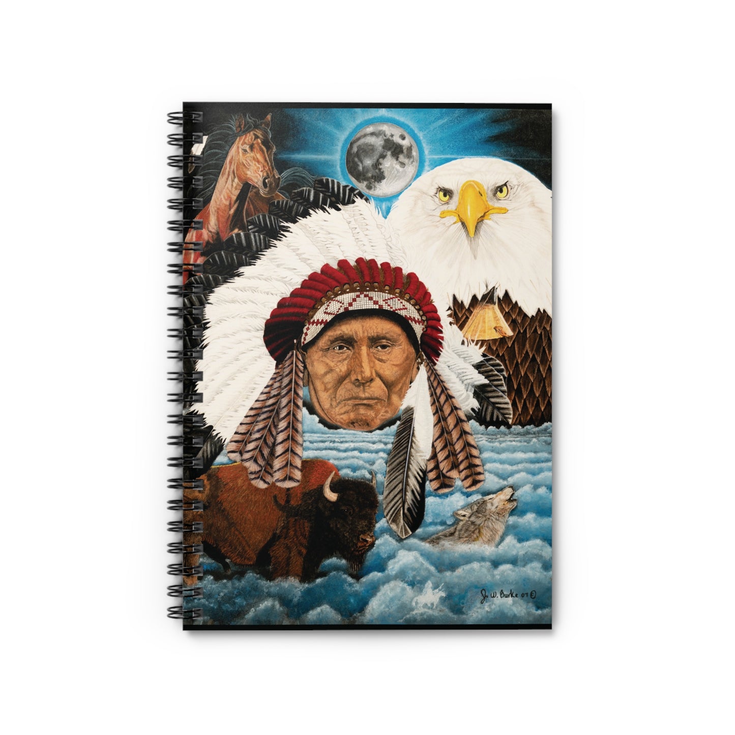 Spiral Notebook - Capturing the Spirit of the West, Journal for Equestrian Lovers, Western Art Gift, Cowpoke Writing Pad