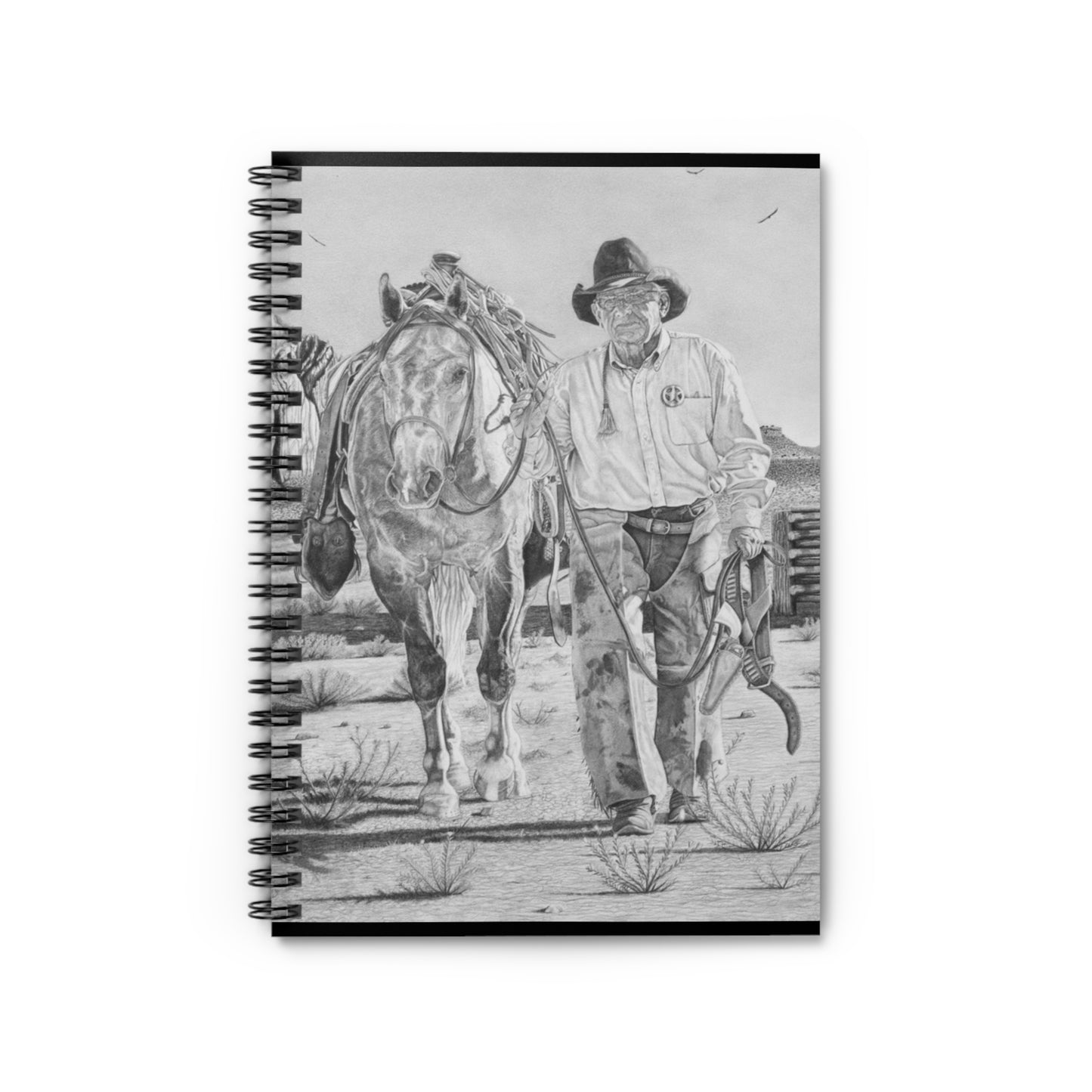 Spiral Notebook, Capturing the Spirit of the West, Journal for Equestrian Lovers, Western Art Gift, Cowpoke Writing Pad