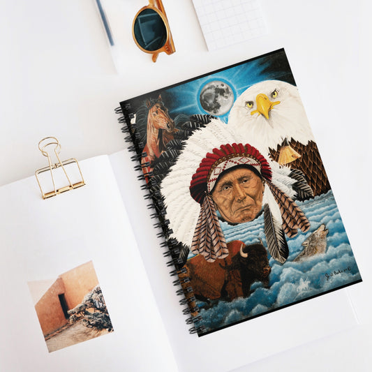 Spiral Notebook - Capturing the Spirit of the West, Journal for Equestrian Lovers, Western Art Gift, Cowpoke Writing Pad