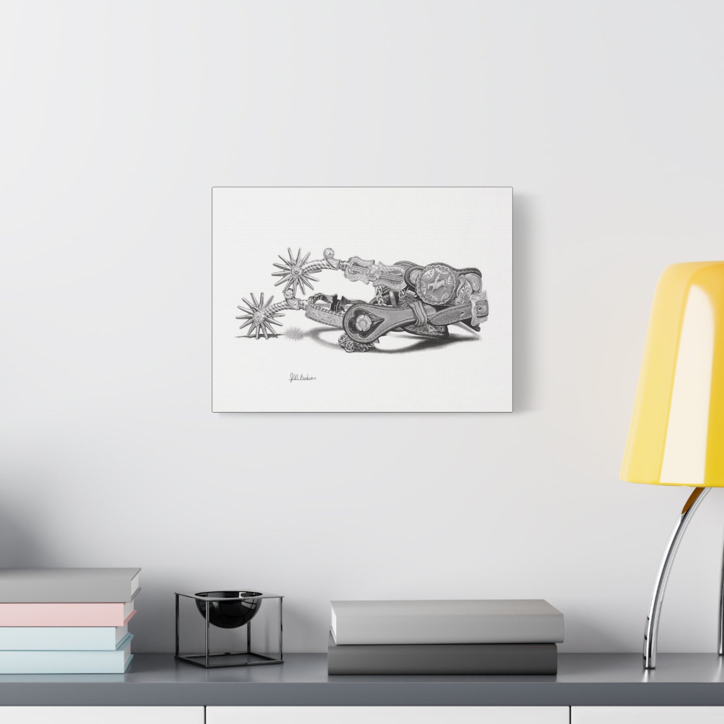 "Spurs " western art on canvas