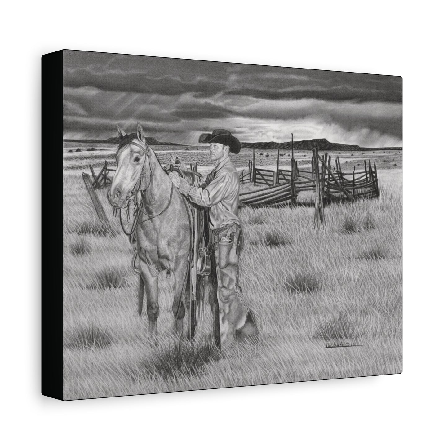 Canvas Art - Western Artwork, farmhouse