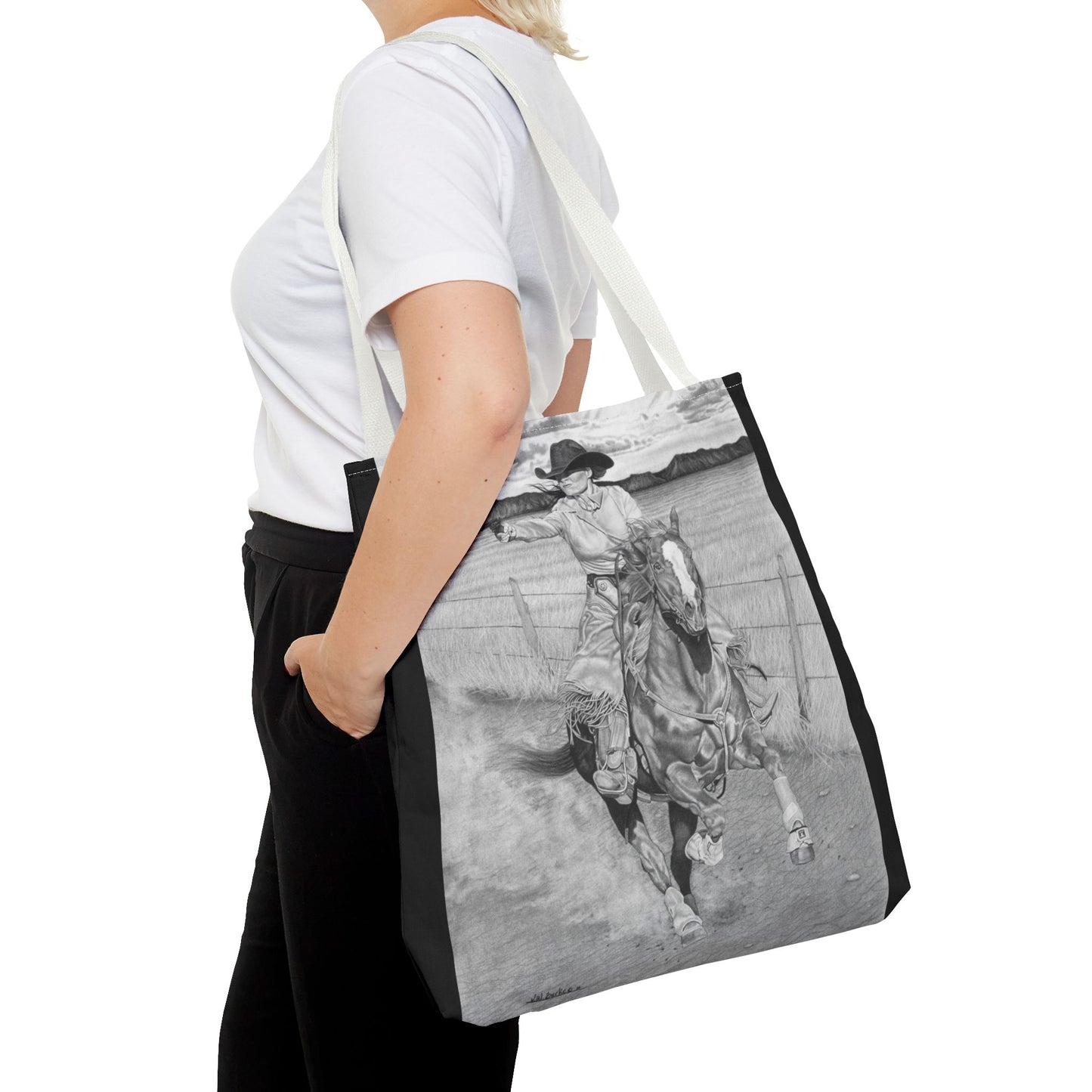 "Dangerous and Beutiful " Western Style Shopping Tote, Equestrian Gift, Farmhouse Decor, Horse Lover Accessory